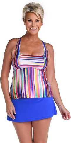 24th & Ocean Women's Over The Shoulder Tankini Swimsuit Top in Saudi Arabia
