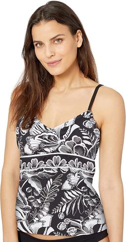 24th & Ocean Women's Over The Shoulder Tankini Swimsuit Top in Saudi Arabia