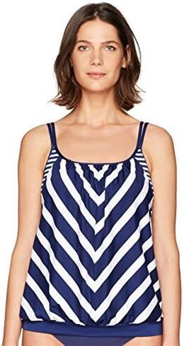 24th & Ocean Women's Over The Shoulder Tankini Swimsuit Top in Saudi Arabia