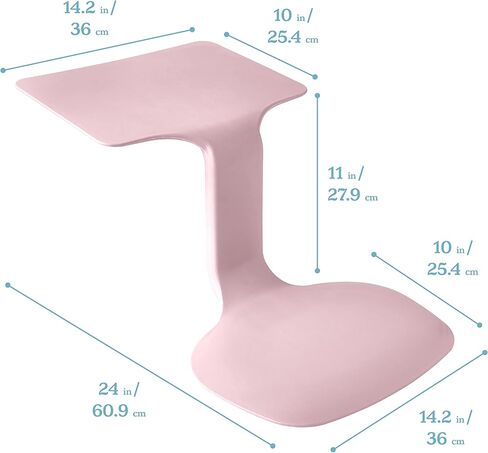 ECR4Kids The Surf Portable Lap Desk, Flexible Seating, Pink in Saudi Arabia