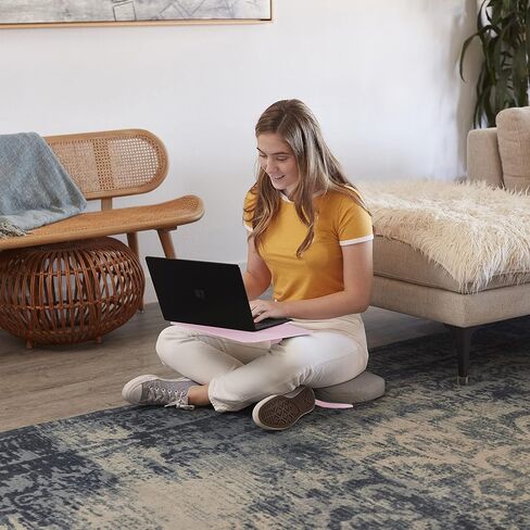 ECR4Kids The Surf Portable Lap Desk, Flexible Seating, Pink in Saudi Arabia