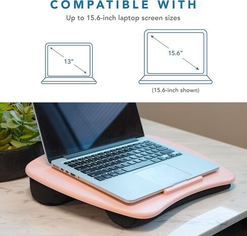 مكتب لاب جير الأساسي مع حافة الجهاز ووسادة - الكوارتز الوردي - رقم الموديل 44304 in Kuwait