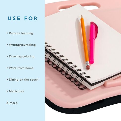 مكتب لاب جير الأساسي مع حافة الجهاز ووسادة - الكوارتز الوردي - رقم الموديل 44304 in Kuwait