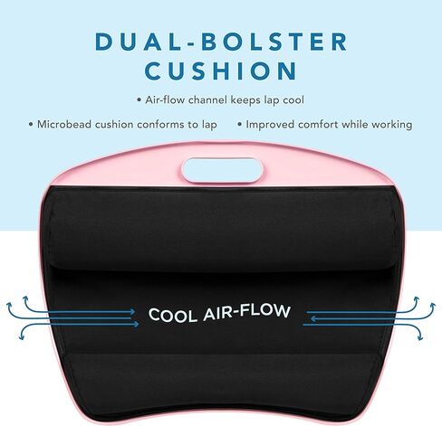 مكتب لاب جير الأساسي مع حافة الجهاز ووسادة - الكوارتز الوردي - رقم الموديل 44304 in Kuwait