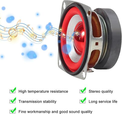 D-FLIFE 4Ohm 5W Full Range Audio Speaker Stereo Woofer Loudspeaker for Arduino Replacement (4pcs) in Saudi Arabia
