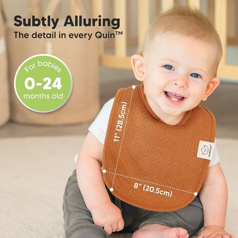 مرايل أطفال عضوية من KeaBabies مكونة من 8 قطع للفتيات الصغيرات والأولاد الصغار - مرايل أطفال من القماش القطني in Kuwait