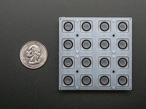 Adafruit Silicone Elastomer 4x4 Button Keypad - for 3mm LEDs [ADA1611] in Saudi Arabia