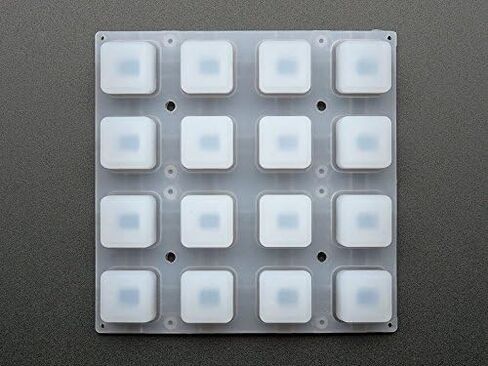 Adafruit Silicone Elastomer 4x4 Button Keypad - for 3mm LEDs [ADA1611] in Saudi Arabia