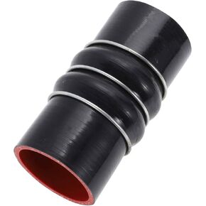 ACROPIX ID 63 مم / 2.5 بوصة سيليكون خرطوم شحن مبرد الهواء الداخلي عالي التحمل أنبوب أنبوب التمهيد 152 مم / 6 بوصة طول 4 طبقات معززة مستقيمة مبرد داخلي مجموعة مدخل مقرنة أسود in Kuwait