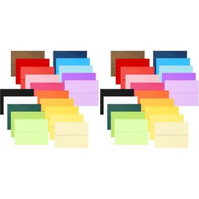 200 Pcs A2 Invitation Envelopes Self Seal A2 Greeting Cards for Wedding, Party Invitations, Greeting Cards, Announcements, Photos(4.37 x 5.75 Inches, 20 Colors) in Kuwait