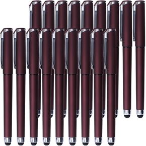 Black Gel Ink Rollerball Pens 0.7mm Gel Pens 2-in-1 Stylus Pens Medium Point Pen for Office, Black Ink (18 Pack-Blue) in Kuwait