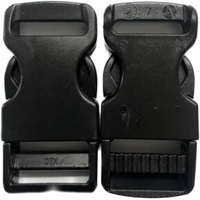 1 inch/25mm Quick Slide Release Plastic Buckles Male and Female Black Clips Dual Adjustable Repairing Parts in Saudi Arabia