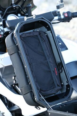 حقيبة بغطاء جانبي للدراجات النارية من Moto Pockets، برتقالية عالية الرؤية، 14 بوصة × 6 بوصة 2.75 لتر، تركيب سريع، صنع في الولايات المتحدة الأمريكية in Kuwait