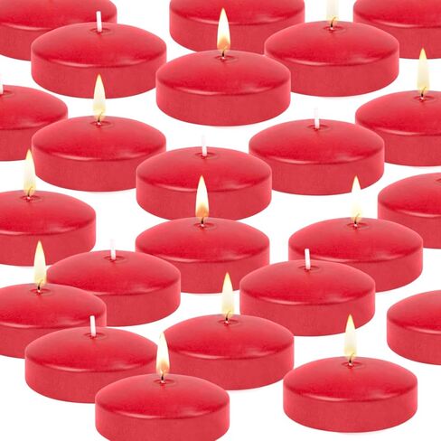Royal Imports 10 Hour Floating Candles, 3" Black Unscented Dripless Wax Discs, for Cylinder Vases, Centerpieces at Wedding, Party, Pool, Holiday (12 Set) in Kuwait