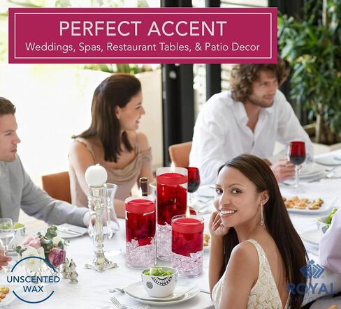 Royal Imports 10 Hour Floating Candles, 3" Black Unscented Dripless Wax Discs, for Cylinder Vases, Centerpieces at Wedding, Party, Pool, Holiday (12 Set) in Kuwait