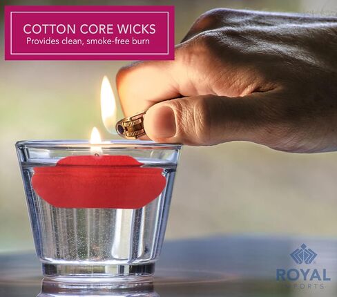 Royal Imports 10 Hour Floating Candles, 3" Black Unscented Dripless Wax Discs, for Cylinder Vases, Centerpieces at Wedding, Party, Pool, Holiday (12 Set) in Kuwait