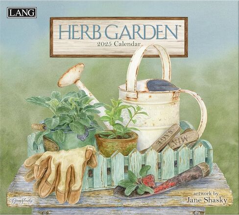 Lang, Herb Garden 2026 Wall Calendar by Jane Shasky, 13.4'' X 12'', 12-Month Calendar with Stapled Binding in Saudi Arabia