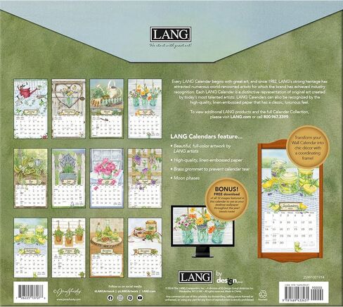 Lang, Herb Garden 2026 Wall Calendar by Jane Shasky, 13.4'' X 12'', 12-Month Calendar with Stapled Binding in Saudi Arabia