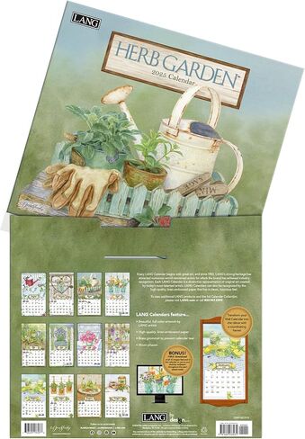 Lang, Herb Garden 2026 Wall Calendar by Jane Shasky, 13.4'' X 12'', 12-Month Calendar with Stapled Binding in Saudi Arabia
