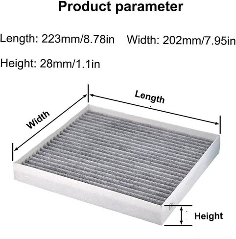 Car Air Conditioning Filter for Kia Stonic YB 2017-2020 97133-D1000 97133-D1000 97133-J9000 Interior Car Air Cabin Air Filters Air Conditioning Inlet Filter Replacement in Saudi Arabia