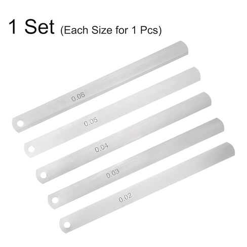 HARFINGTON 5 Blades Metric Steel Feeler Gauge Set, 0.15mm-0.35mm Thickness Filler Gauge, Offset Valves, Guitar Gauge Gage Measuring Tool, for Gap Width Thickness Measuring in Saudi Arabia
