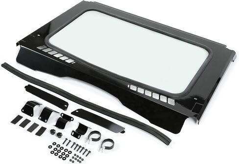 HECASA Front Full Vented Windshield Compatible with 2015-2024 Honda Pioneer 500 520 Clear Glass Windscreen w/ Steel Frame UTV in Saudi Arabia