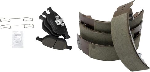 Front and Rear Brake Pads Ceramic Hardware Compatible with 2010-2013 Ford Transit Connect in Saudi Arabia
