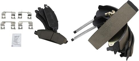 Front and Rear Brake Pads Ceramic Compatible with 2005-2006 Chevrolet Silverado 1500 2007 Silverado 1500 Classic 2005-2006 GMC Sierra 1500 2007 Sierra 1500 Classic in Saudi Arabia