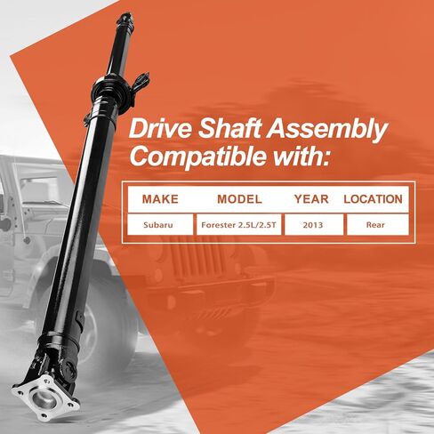 27111SC071 Rear Complete Drive Shaft Prop Shaft Driveshaft Assembly Compatible with Subaru Forester 2013 H4 2.5L, Automatic Transmission, Replace OE 27111SC071, 27111SC070 in Saudi Arabia