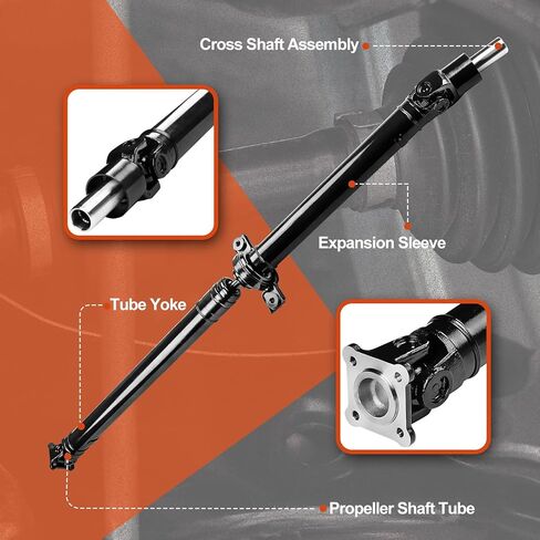 27111SC071 Rear Complete Drive Shaft Prop Shaft Driveshaft Assembly Compatible with Subaru Forester 2013 H4 2.5L, Automatic Transmission, Replace OE 27111SC071, 27111SC070 in Saudi Arabia