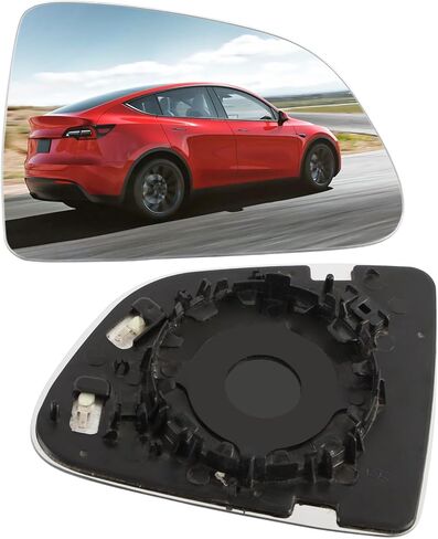 Right Side Heated Mirror Compatible with Tesla Model Y 2019 2020 2021 2022 2023 2024, Passenger Side Exterior Rear View Mirror Glass in Saudi Arabia