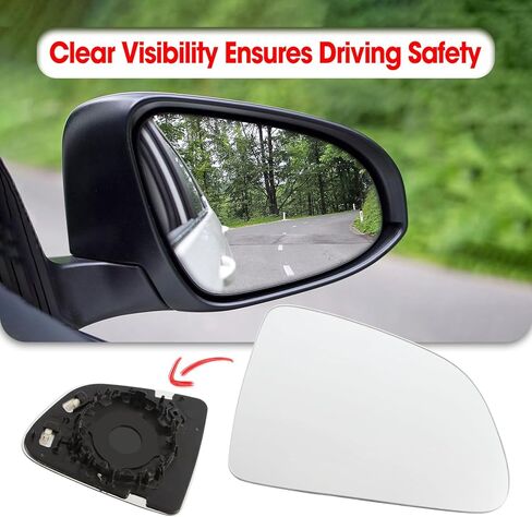 Right Side Heated Mirror Compatible with Tesla Model Y 2019 2020 2021 2022 2023 2024, Passenger Side Exterior Rear View Mirror Glass in Saudi Arabia