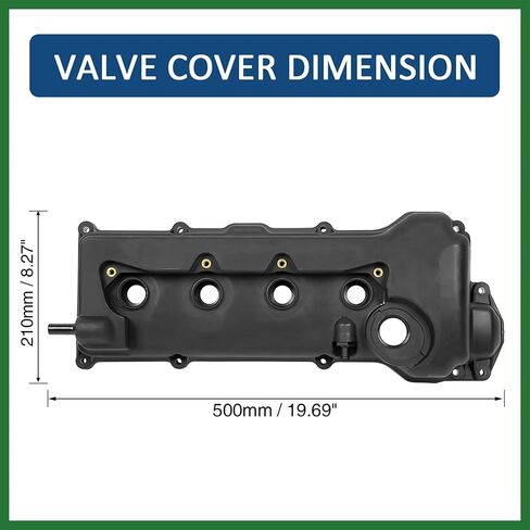 Motoforti 132644Z011 Car Engine Valve Cover Replacement with Gasket Black for Nissan Sentra GXE XE CA Sedan 1.8L 2000 2001 2002 Long-lasting in Saudi Arabia