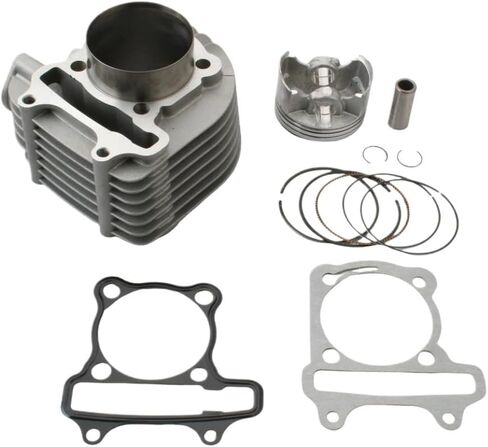 4V Racing Big Bore Cylinder Kit 58.5mm For Upgrade To 160cc Compatible With GY6 125cc 150cc Engines 152QMI 157QMJ 4T in Saudi Arabia