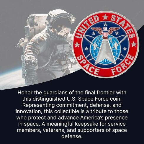 Artisan Owl United States Space Force Challenge Coin US Command - Commemorative Coin and Veteran Gifts - Collectible Coin for Coin Collectors - 40x3mm in Saudi Arabia