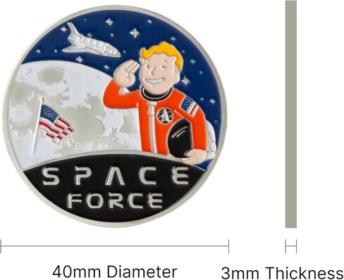 Artisan Owl United States Space Force Challenge Coin US Command - Commemorative Coin and Veteran Gifts - Collectible Coin for Coin Collectors - 40x3mm in Saudi Arabia