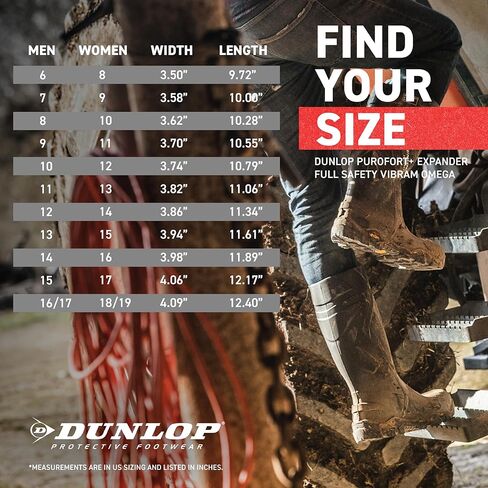 DUNLOP Protective Footwear, CC22A33, Purofort+ Expander Full Safety with Vibram Sole, 100% Waterproof, PVC, Lightweight and Durable in Saudi Arabia