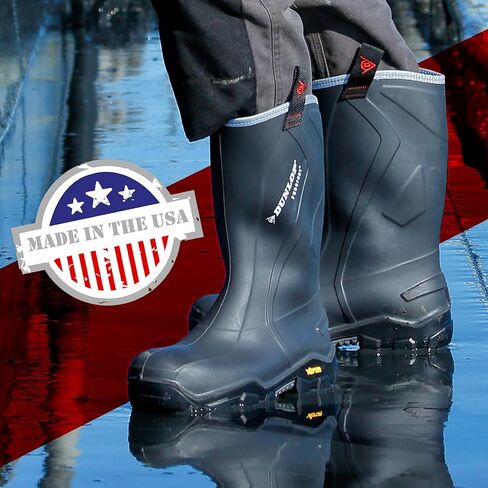 DUNLOP Protective Footwear, CC22A33, Purofort+ Expander Full Safety with Vibram Sole, 100% Waterproof, PVC, Lightweight and Durable in Saudi Arabia