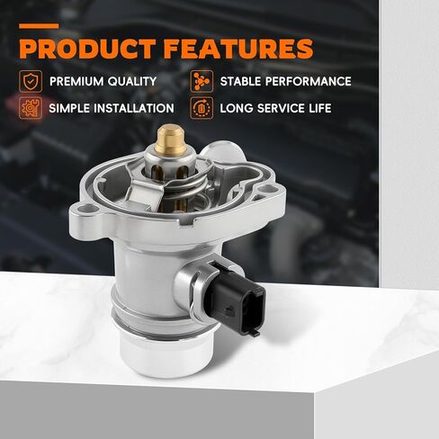 85993 Upgrade Thermostat Housing Assembly Fit for Buick Encore Fit for Chevy Cruze Sonic Trax 1.4L Replaces 25200455 55565336 55579010 55593034 in Saudi Arabia