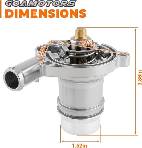 85993 Upgrade Thermostat Housing Assembly Fit for Buick Encore Fit for Chevy Cruze Sonic Trax 1.4L Replaces 25200455 55565336 55579010 55593034 in Saudi Arabia