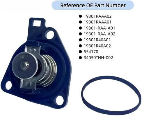 مجموعة مبيت منظم حرارة مبرد المحرك متوافقة مع 2003-2007 Honda Accord 2003-2011 Honda Element فقط للمركبات 2.4L L4 استبدل 19301RAAA02 19301RAAA01 19301-RAA-A01 19301-RAA-A02 THH-002 in Saudi Arabia