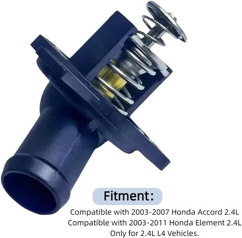 مجموعة مبيت منظم حرارة مبرد المحرك متوافقة مع 2003-2007 Honda Accord 2003-2011 Honda Element فقط للمركبات 2.4L L4 استبدل 19301RAAA02 19301RAAA01 19301-RAA-A01 19301-RAA-A02 THH-002 in Saudi Arabia