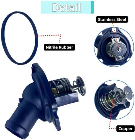 مجموعة مبيت منظم حرارة مبرد المحرك متوافقة مع 2003-2007 Honda Accord 2003-2011 Honda Element فقط للمركبات 2.4L L4 استبدل 19301RAAA02 19301RAAA01 19301-RAA-A01 19301-RAA-A02 THH-002 in Saudi Arabia