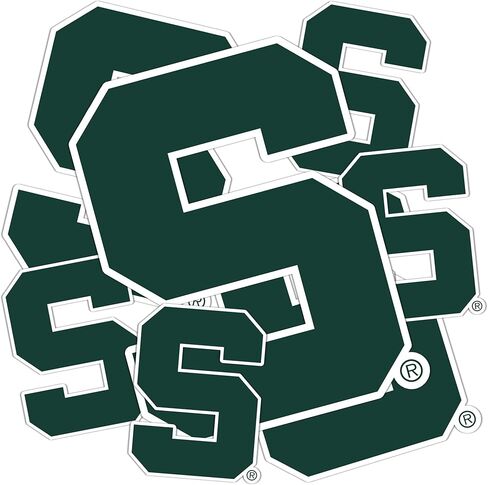 Desert Cactus Michigan State University Sticker Spartans MSU Vinyl Decals Laptop Water Bottle Car Scrapbook T3 (Type 3-1) in Saudi Arabia
