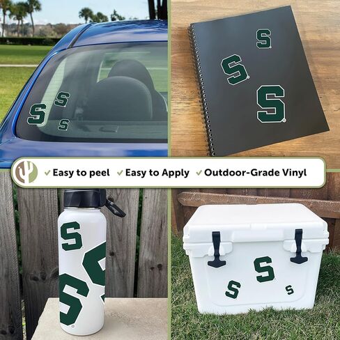 Desert Cactus Michigan State University Sticker Spartans MSU Vinyl Decals Laptop Water Bottle Car Scrapbook T3 (Type 3-1) in Saudi Arabia
