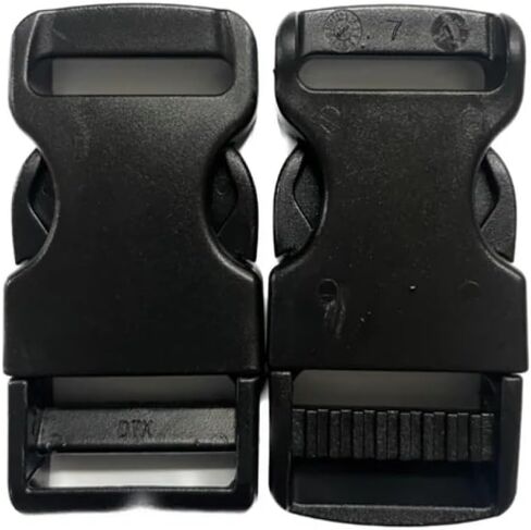1 inch/25mm Quick Slide Release Plastic Buckles Male and Female Black Clips Dual Adjustable Repairing Parts in Saudi Arabia