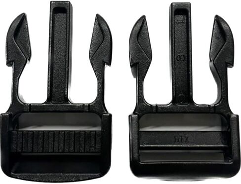 1 inch/25mm Quick Slide Release Plastic Buckles Male and Female Black Clips Dual Adjustable Repairing Parts in Saudi Arabia