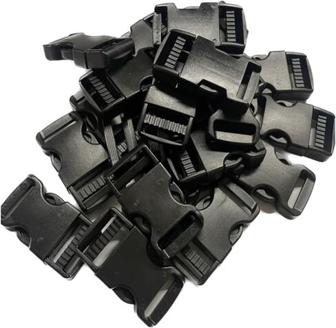 1 inch/25mm Quick Slide Release Plastic Buckles Male and Female Black Clips Dual Adjustable Repairing Parts in Saudi Arabia