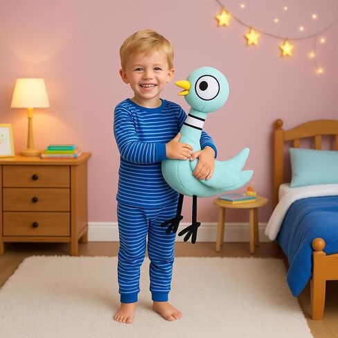 Don't Let The Pigeon Drive The Bus 12'' Pigeon Plush Toy Soft Stuffed Bird Stuffed Animal Toy for Kids Boys Girls Gifts, Home Decor Plushies in Saudi Arabia