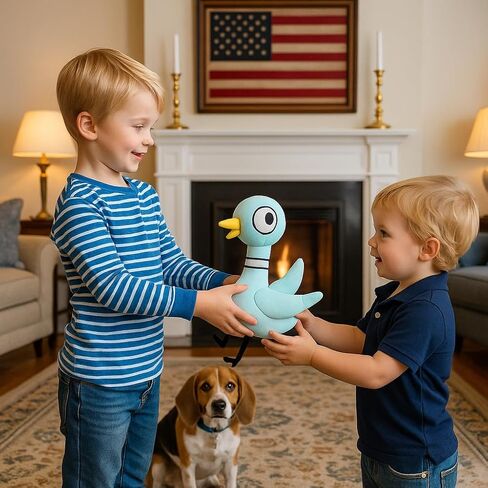 Don't Let The Pigeon Drive The Bus 12'' Pigeon Plush Toy Soft Stuffed Bird Stuffed Animal Toy for Kids Boys Girls Gifts, Home Decor Plushies in Saudi Arabia